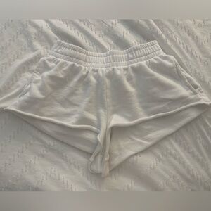 Low rise sweat shorts
